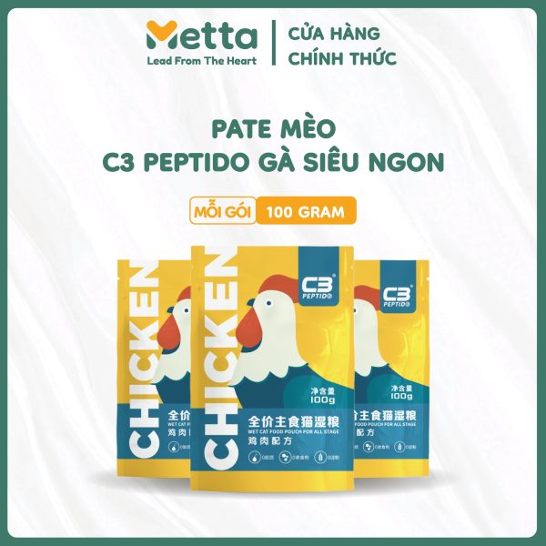 Pate Mèo C3 Peptido Gà