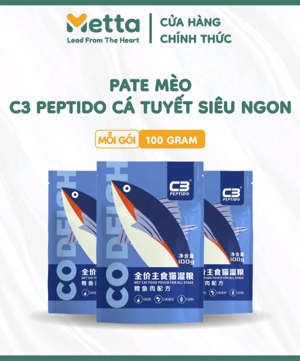 Pate Mèo C3 Peptido Cá Tuyết