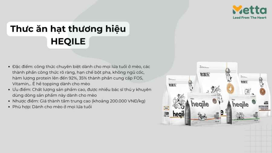 Thưc ăn Hạt Thương Hiệu Heqile